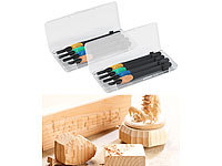 AGT 2er-Set Holzschnitzwerkzeuge, je 4-teilig in robuster Dose; Lockpicking-Sets mit Übungs-Schlösser Lockpicking-Sets mit Übungs-Schlösser Lockpicking-Sets mit Übungs-Schlösser Lockpicking-Sets mit Übungs-Schlösser 