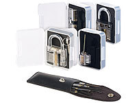 AGT Lockpicking-Set mit 17-teiliger Dietrich-Tasche und 4 Übungsschlössern; Vorhängeschlösser Vorhängeschlösser Vorhängeschlösser Vorhängeschlösser 