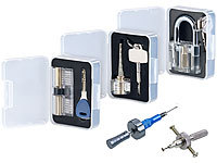 AGT Lockpicking-Erweiterungs-Set: 3 Übungsschlösser & 2 Profi-Werkzeuge; Vorhängeschlösser Vorhängeschlösser Vorhängeschlösser Vorhängeschlösser 