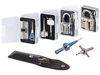 AGT Profi-Lockpicking-Set mit 19 Werkzeugen und 4 Übungsschlössern; Vorhängeschlösser Vorhängeschlösser Vorhängeschlösser Vorhängeschlösser 